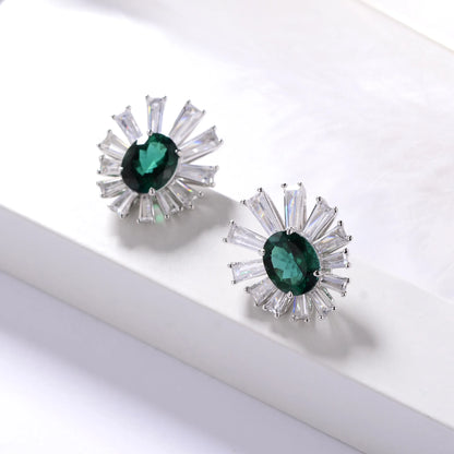 4.8 CT Emerald Earrings