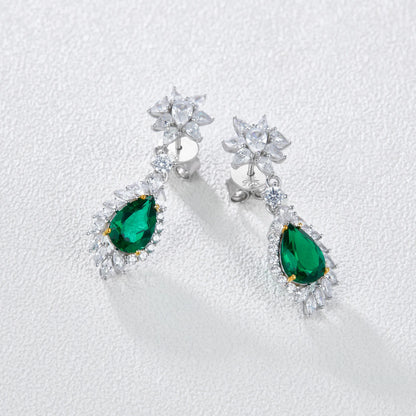1.2 CTElegant Emerald  Earrings