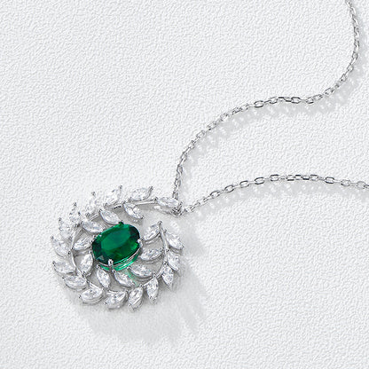 2CT Emerald  Necklace