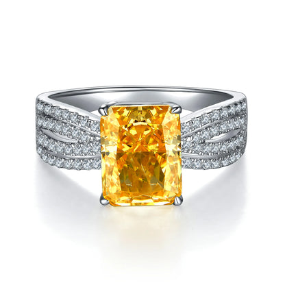 Pigeon Egg Yolk Diamond Ring