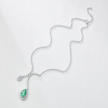 High-Carbon Diamond Luxury Necklace