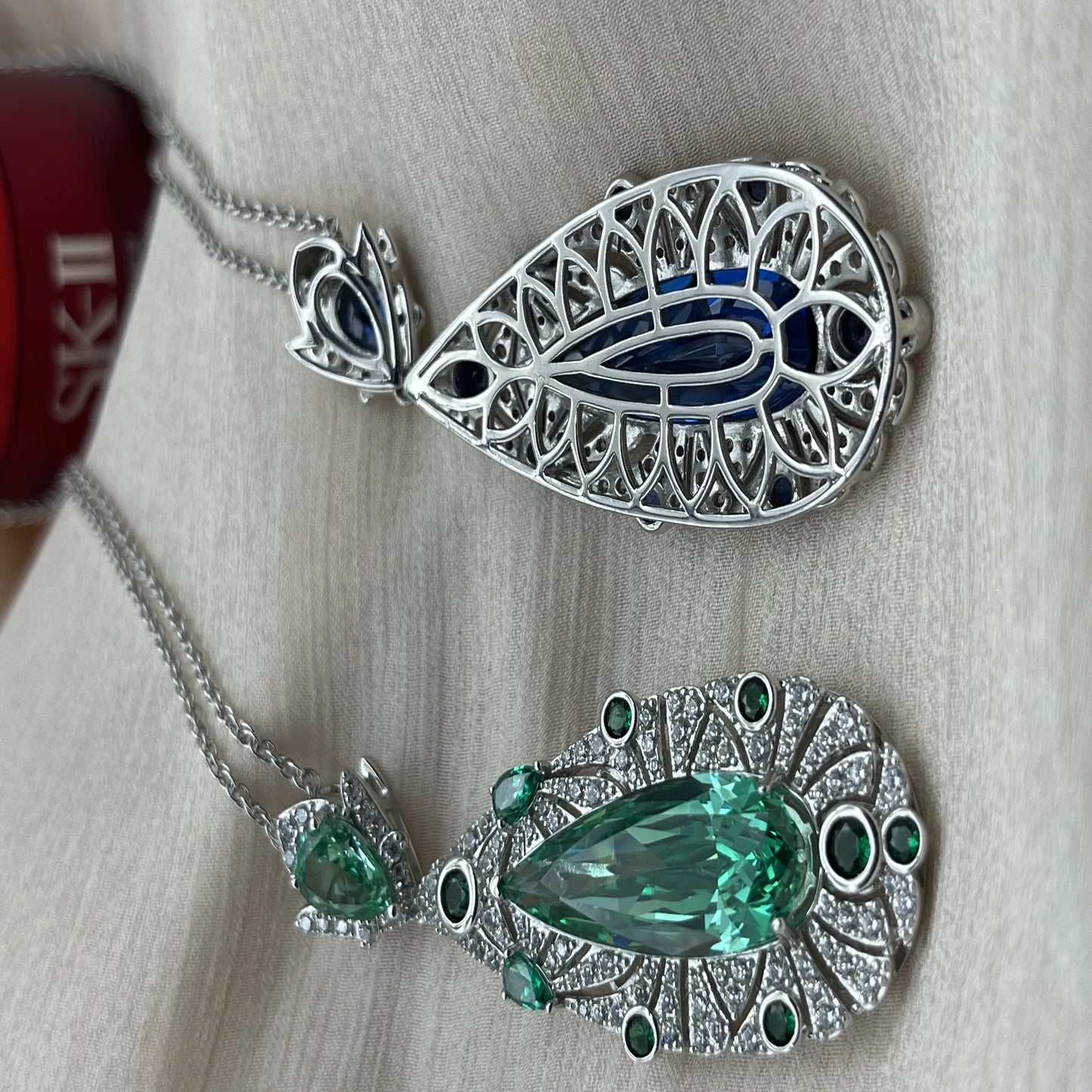 Angel's Tear High Carbon Diamond Necklace