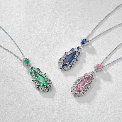 Angel's Tear High Carbon Diamond Necklace