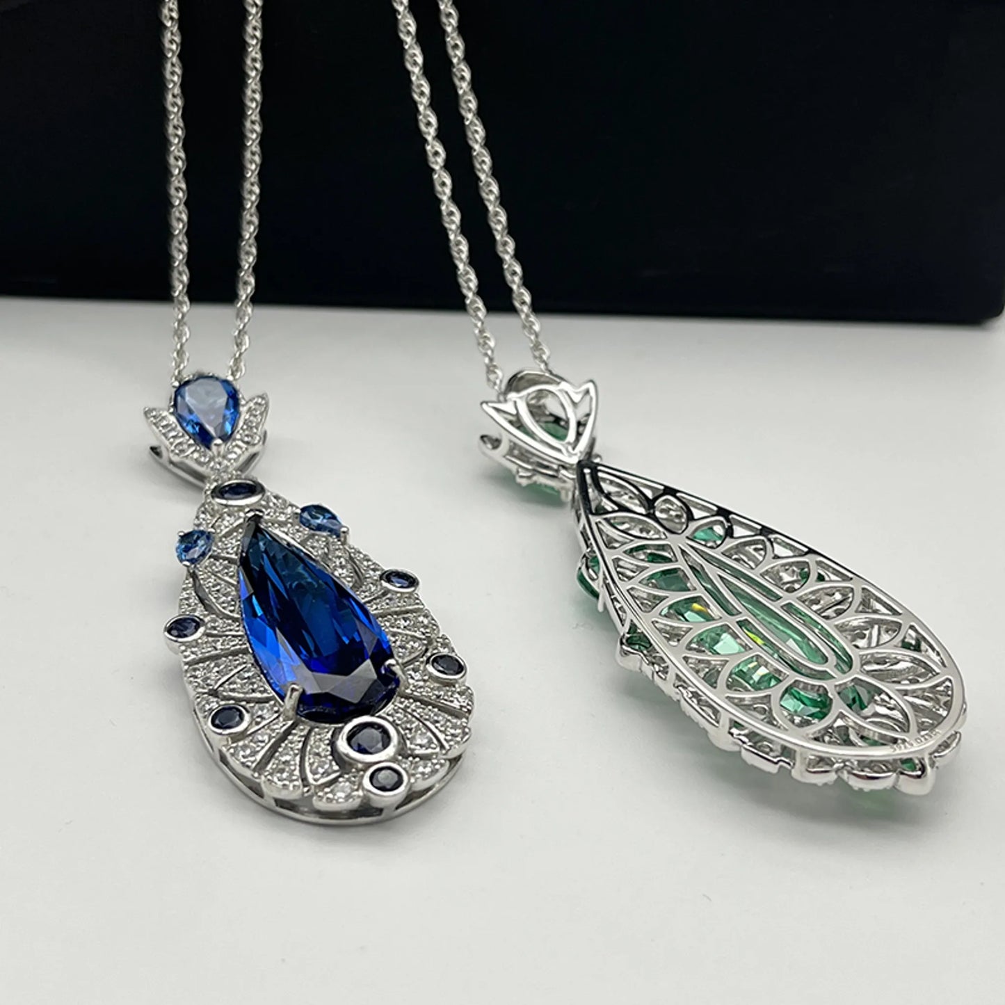 Angel's Tear High Carbon Diamond Necklace