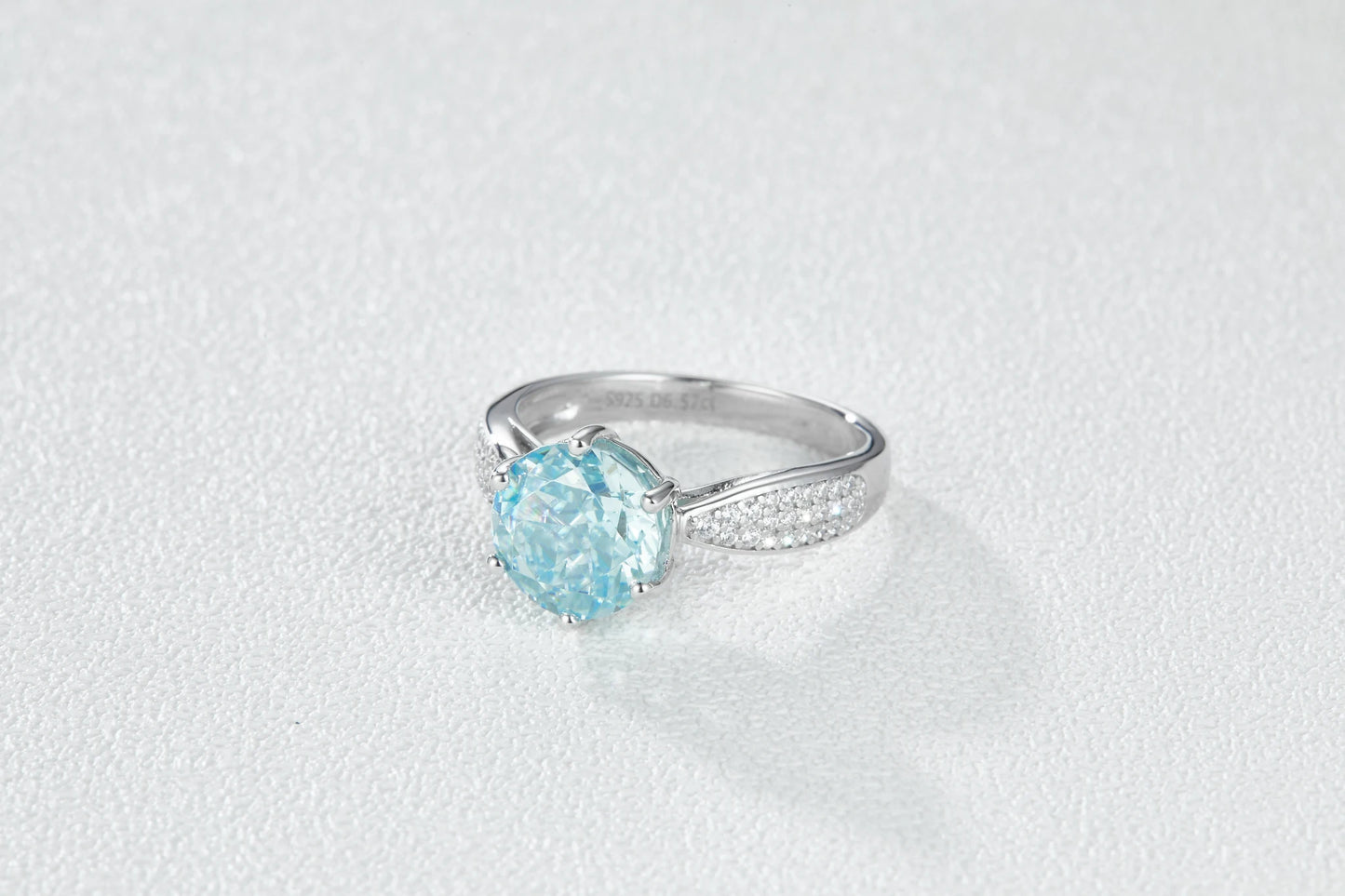 High carbon diamond 5A CZ detail white gold manufacturer