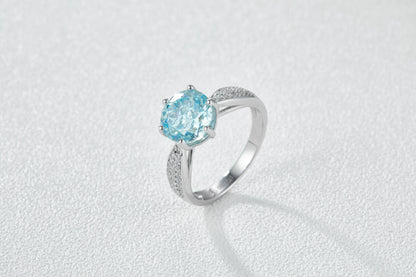 High carbon simulated diamond full view white gold plated wholesale