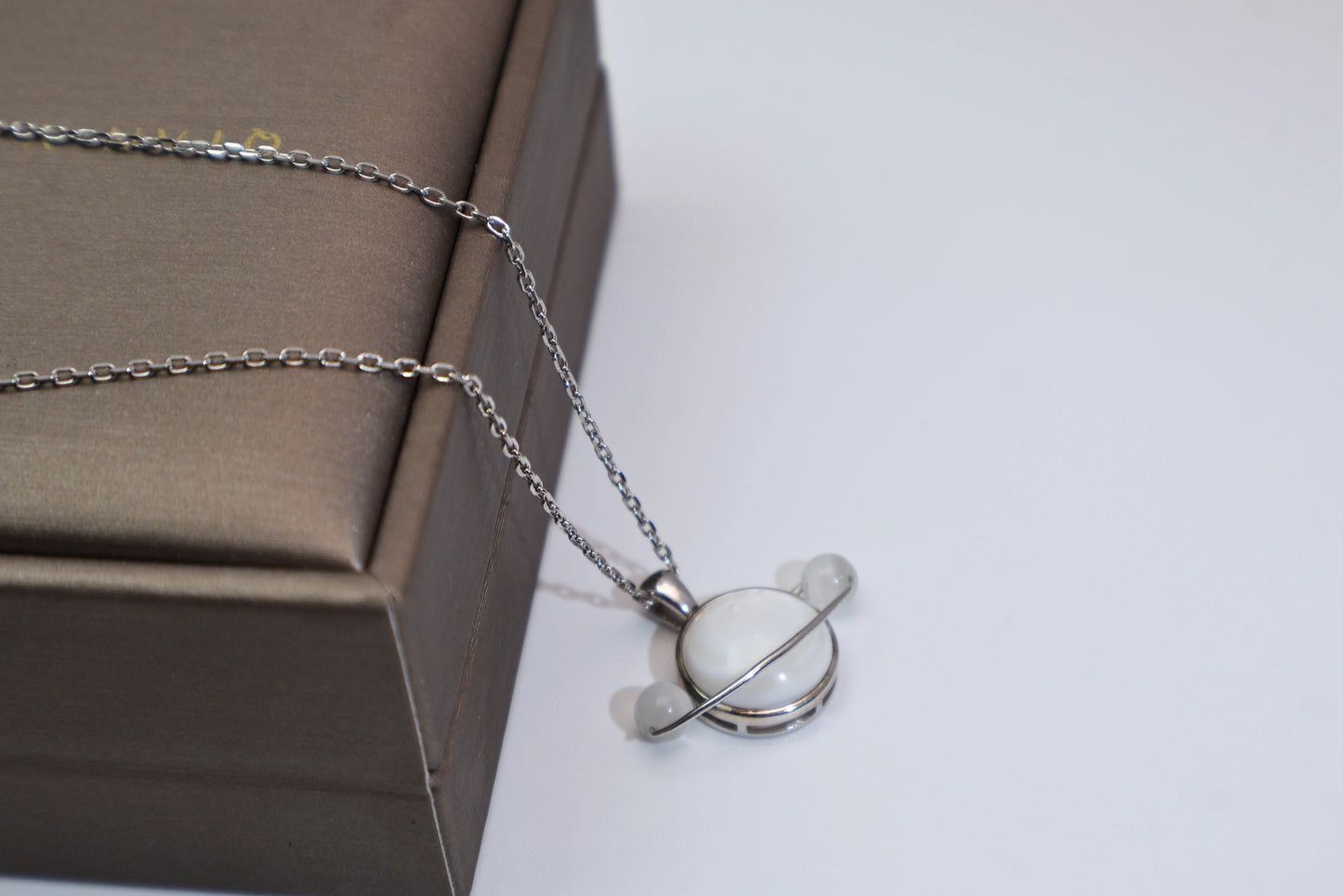 Planet Moonstone Necklace