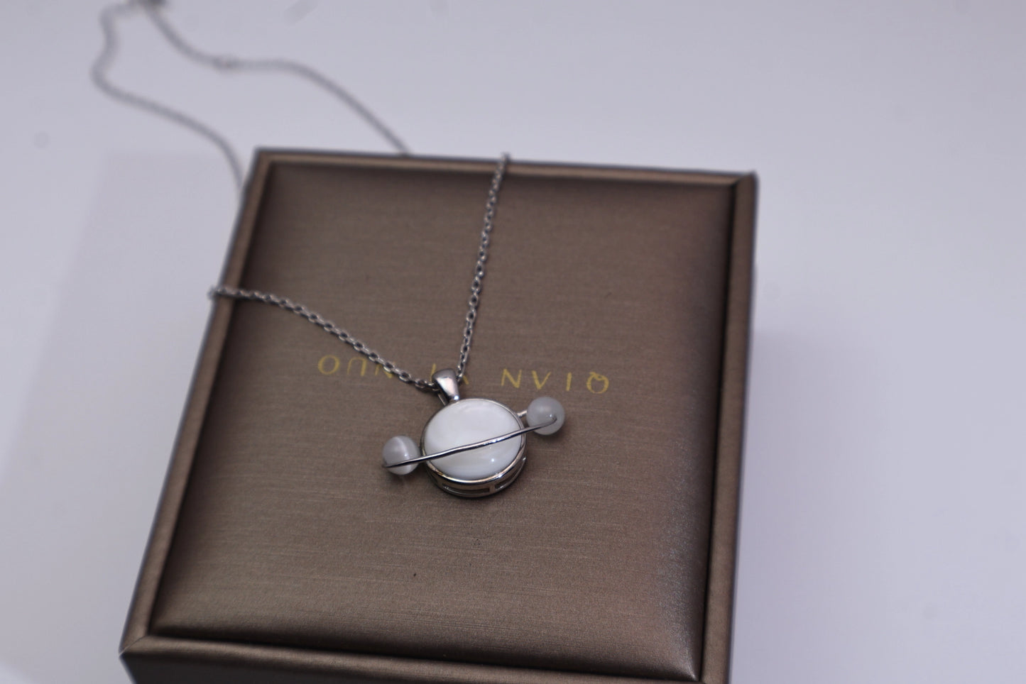 Planet Moonstone Necklace