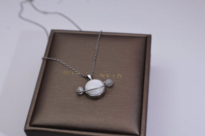 Planet Moonstone Necklace