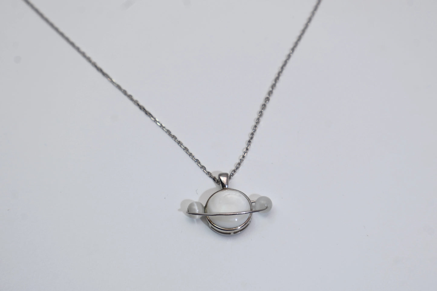 Planet Moonstone Necklace