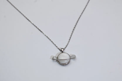 Planet Moonstone Necklace
