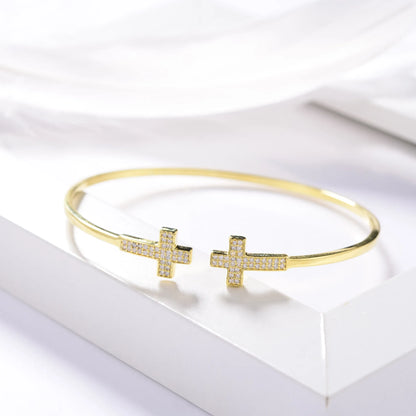 Open Double Ten Bangle