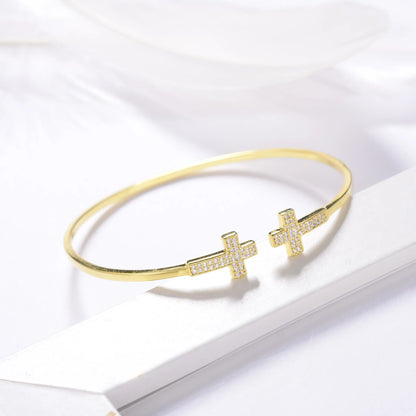 Open Double Ten Bangle