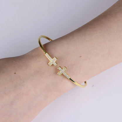 Open Double Ten Bangle