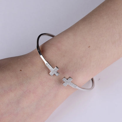 Open Double Ten Bangle