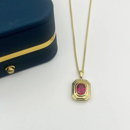 Red Corundum Necklace