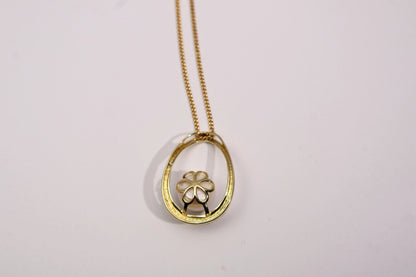 Teardrop Pearl Pendant Necklace 925 Sterling Silve