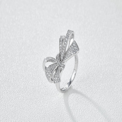 Dainty bow ring in 18K gold plated copper wholesale
