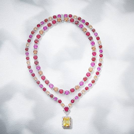Wholesale Colorful Color Necklace Gold