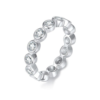 925 Silver Breaking Cocoon Ring | Moissanite or CZ