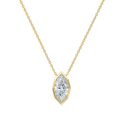 925 Silver Light Luxury Marquise Necklace | Moissanite or CZ | Wholesale