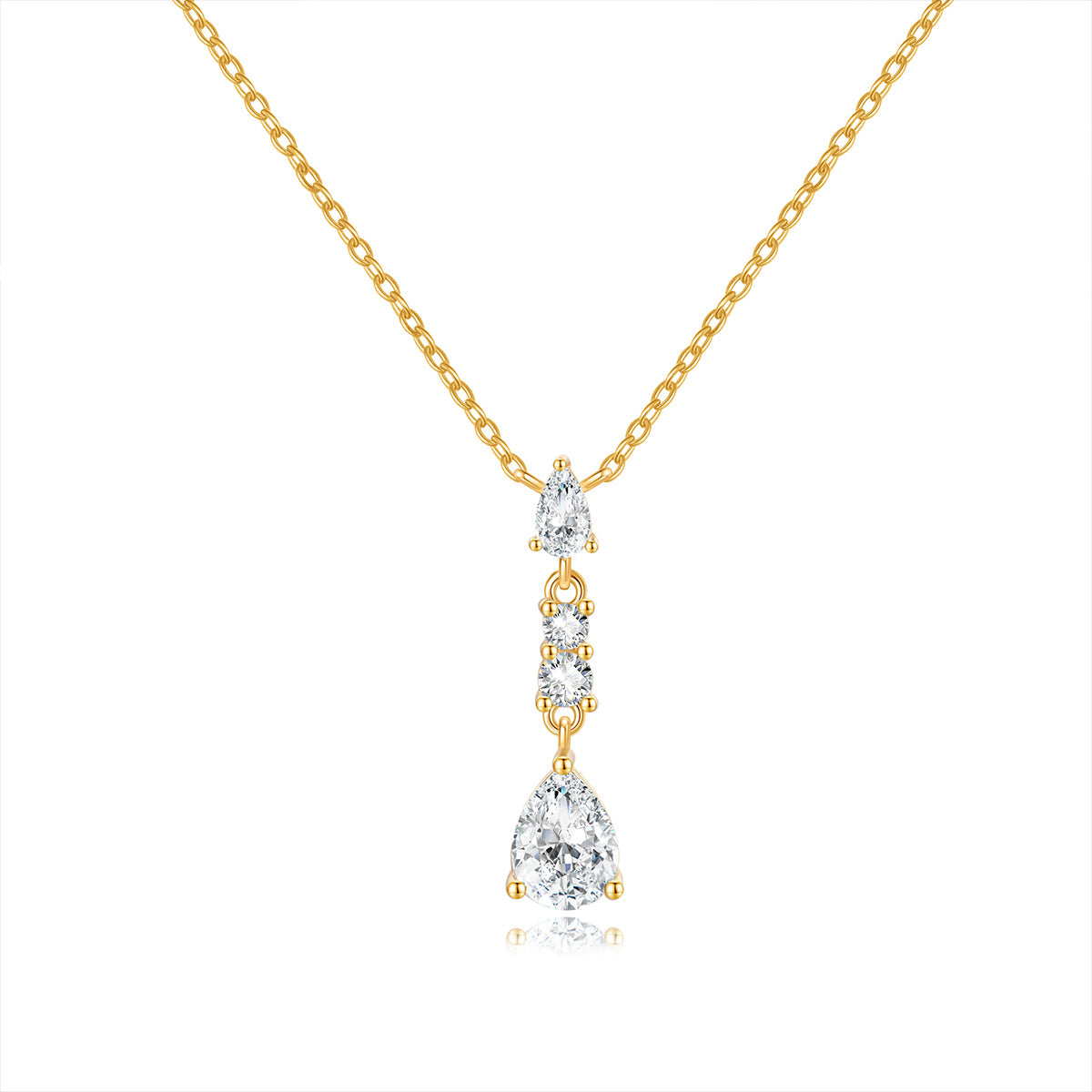 925 Silver Minimalist Star Necklace | Moissanite or CZ | Wholesale