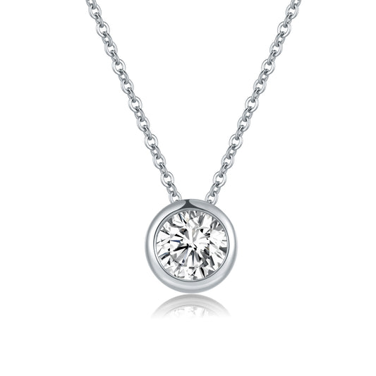 925 Silver European American Lock Necklace | Moissanite or CZ | Wholesale