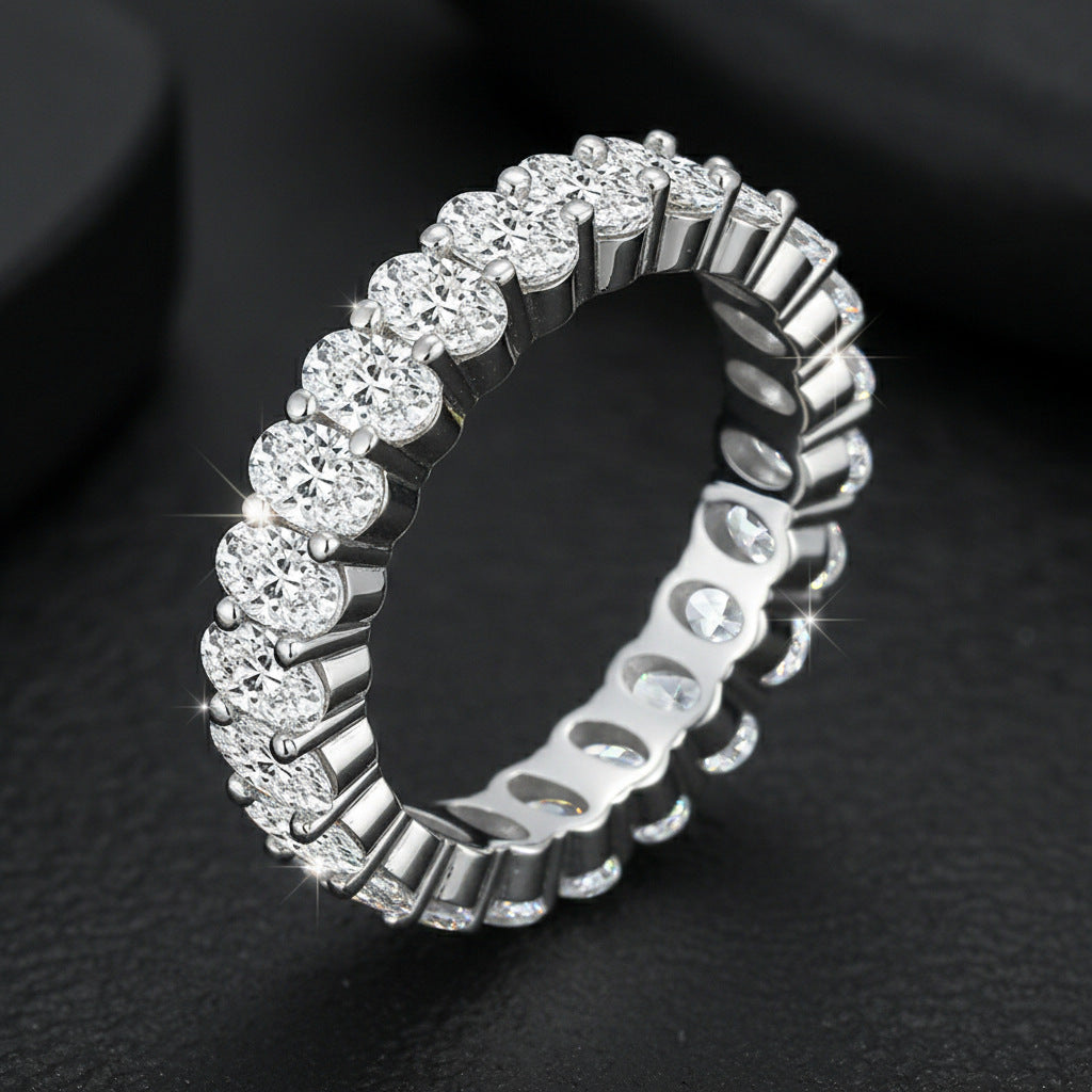 925 Silver Diamond Ring | Moissanite or CZ