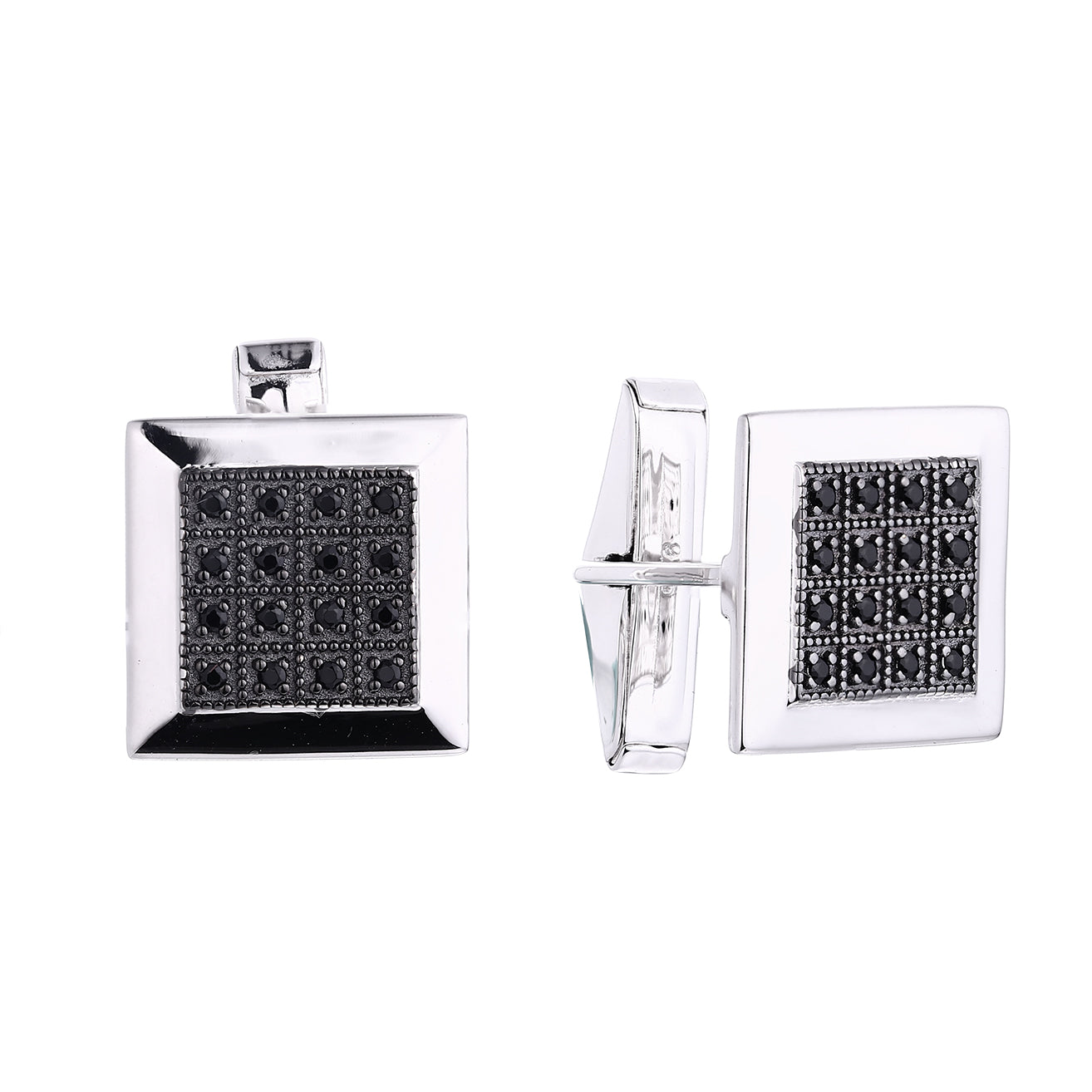 Custom Men's Stud Earrings 2 | Silver / Copper / 18K Gold | White / Gold / Rose Gold | MOQ 30 | Wholesale Men's Jewelry | Bo Cheng Jewelry