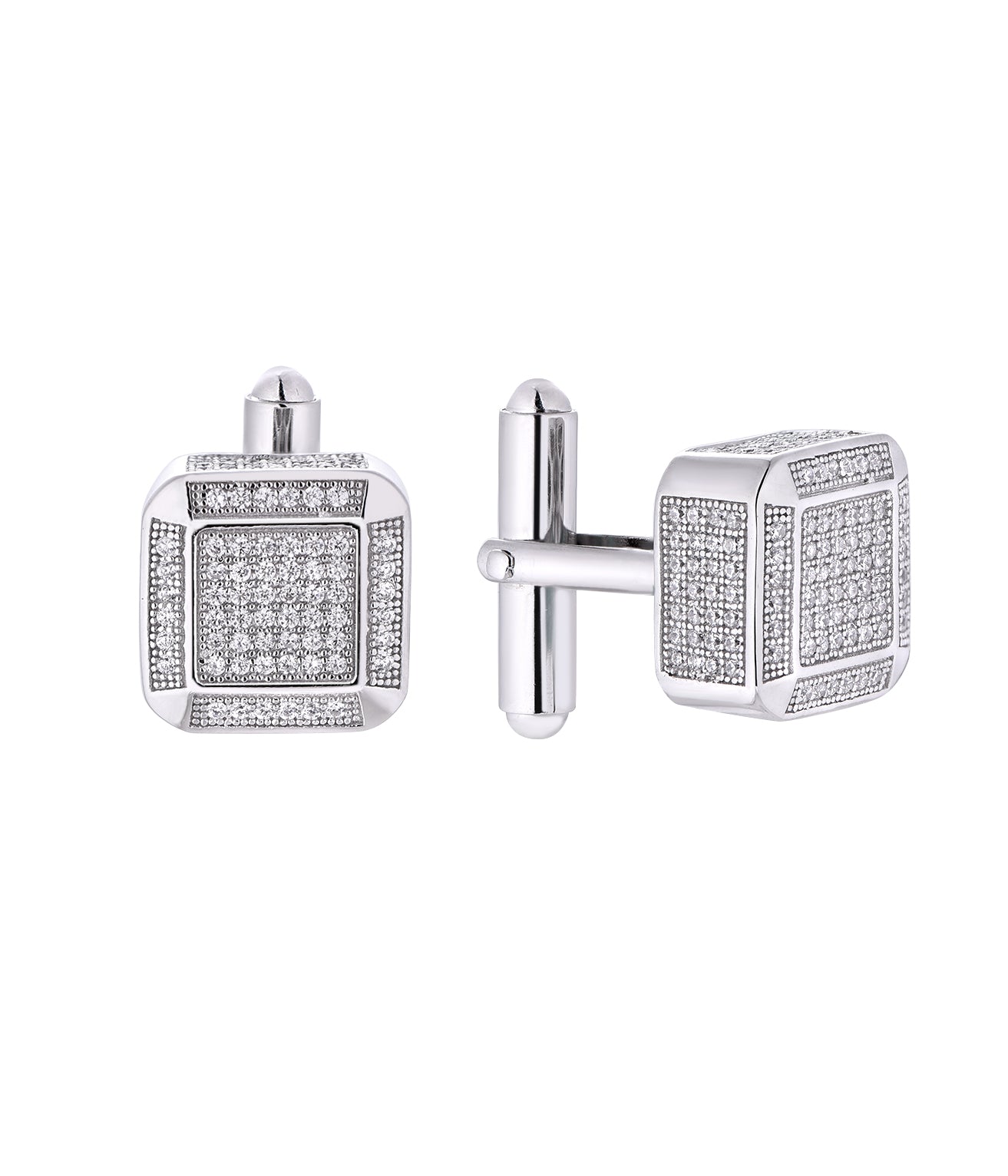 Custom Men's Stud Earrings 4 | Silver / Copper / 18K Gold | White / Gold / Rose Gold | MOQ 30 | Wholesale Men's Jewelry | Bo Cheng Jewelry