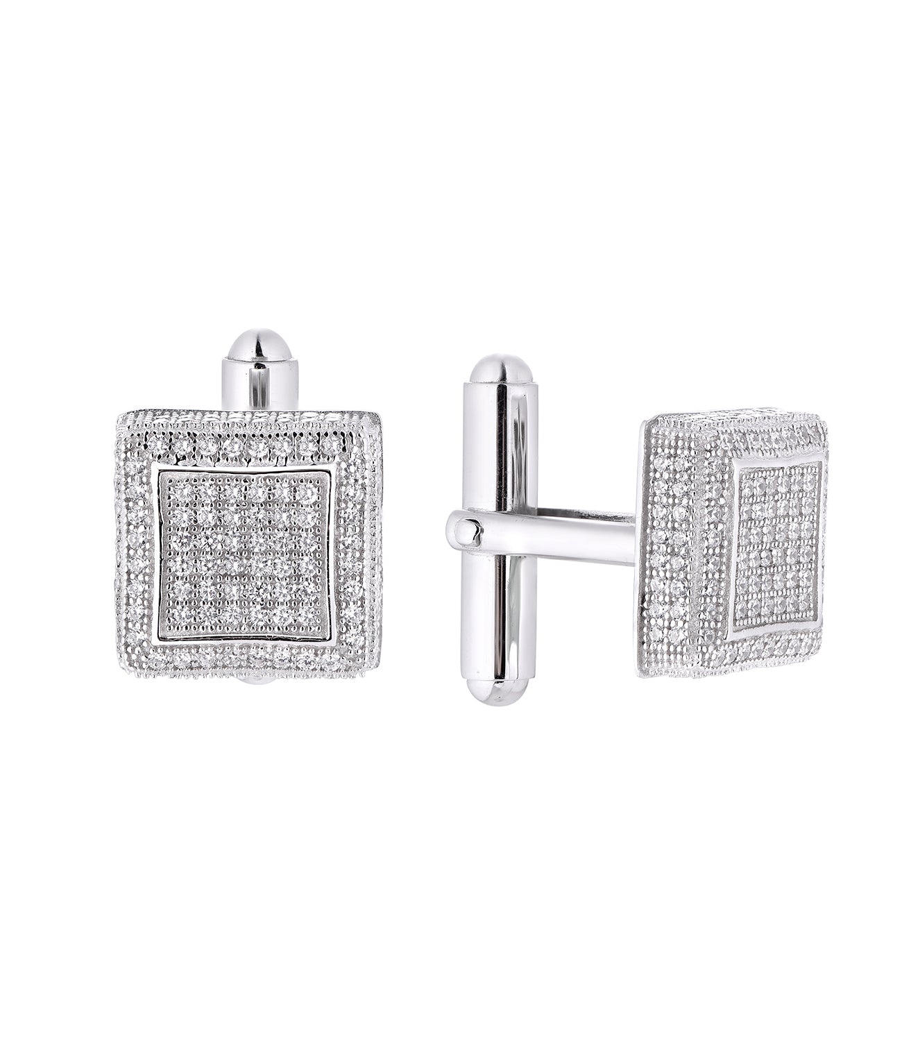 Custom Men's Stud Earrings 4 | Silver / Copper / 18K Gold | White / Gold / Rose Gold | MOQ 30 | Wholesale Men's Jewelry | Bo Cheng Jewelry