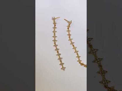 High-End Star Chain Dangle Earrings