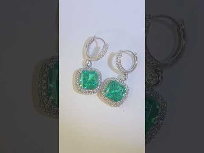 Wholesale Paraiba Fashion Diamond Earrings