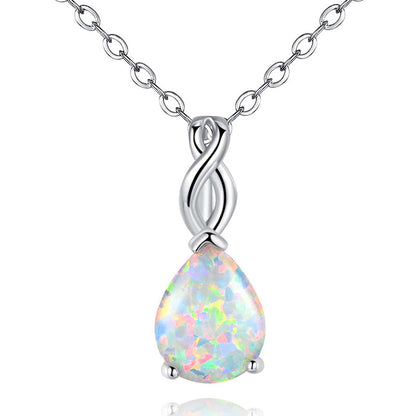 Kyocera White Fire Opal Pendant Necklace |Wholesale Opal Jewelry | Bo Cheng Jewelry