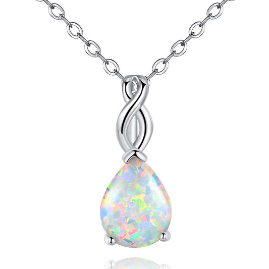 Kyocera White Fire Opal Pendant Necklace |Wholesale Opal Jewelry | Bo Cheng Jewelry