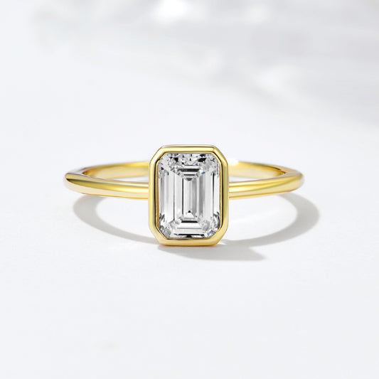 Wholesale 925 Sterling Silver Zircon Ring Simple Style