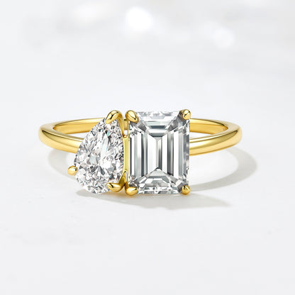 Wholesale 925 Sterling Silver Zircon Ring Niche Design Geometric
