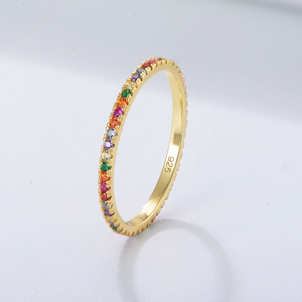 Wholesale 925 Sterling Silver Zircon Ring Ins Style
