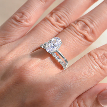 Wholesale 925 Sterling Silver Ice Flower Cut Zircon Ring Light Luxury Floral Design
