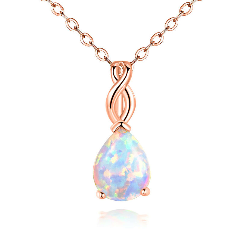 Kyocera White Fire Opal Pendant Necklace |Wholesale Opal Jewelry | Bo Cheng Jewelry
