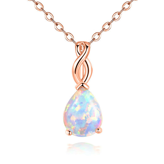 Kyocera White Fire Opal Pendant Necklace |Wholesale Opal Jewelry | Bo Cheng Jewelry