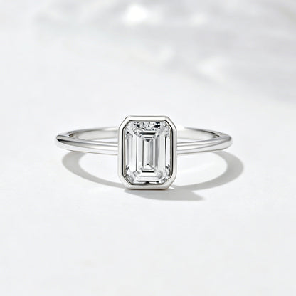 Wholesale 925 Sterling Silver Zircon Ring Simple Style