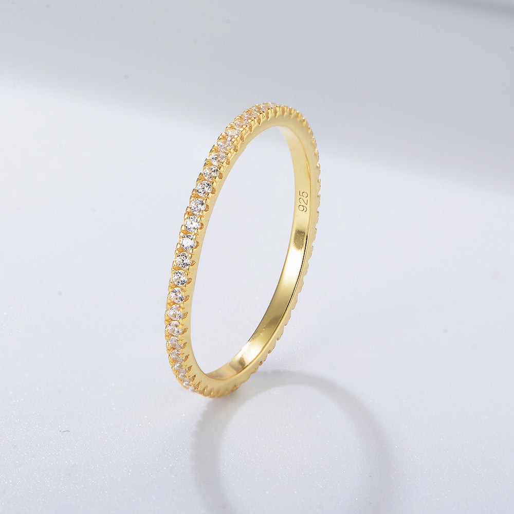 Wholesale 925 Sterling Silver Zircon Ring Ins Style