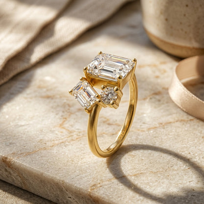 925 Silver Guardian Closed Ring | Moissanite or CZ