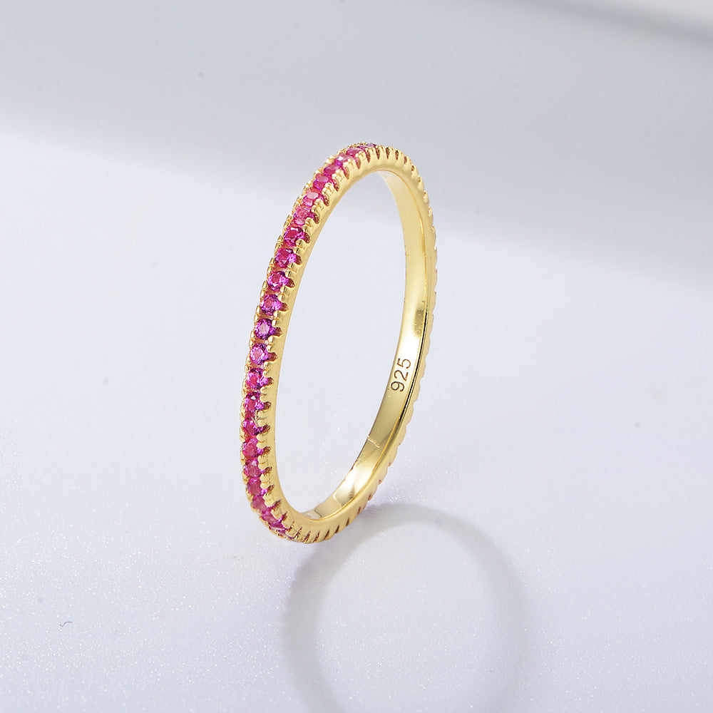 Wholesale 925 Sterling Silver Zircon Ring Ins Style