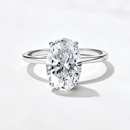 Wholesale 925 Sterling Silver Ice Flower Cut Zircon Ring Set Light Luxury Floral Design