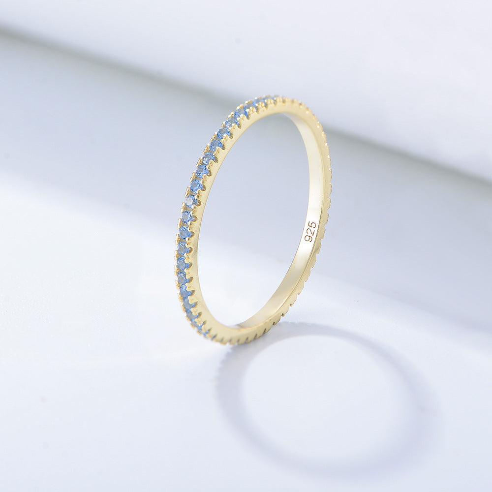 Wholesale 925 Sterling Silver Zircon Ring Ins Style