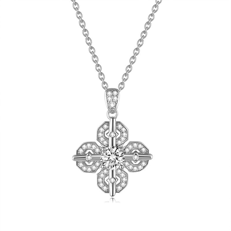 925 Silver Fashion Cross Necklace | Moissanite or CZ | Wholesale