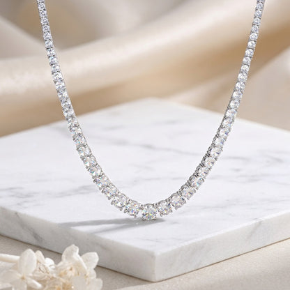 925 Silver Fashion Hip-Hop Necklace | Moissanite or CZ | Wholesale