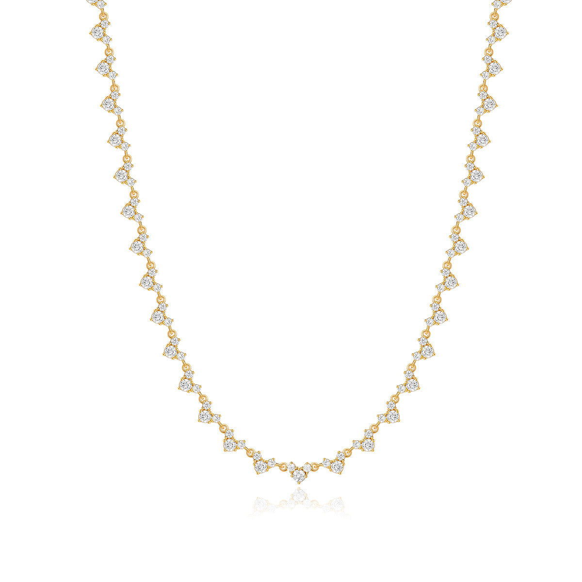 925 Silver Niche Lock Necklace | Moissanite or CZ | Wholesale